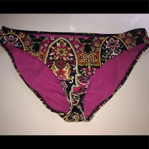 Athleta Floral bathing suit Bottoms briefs xl swim